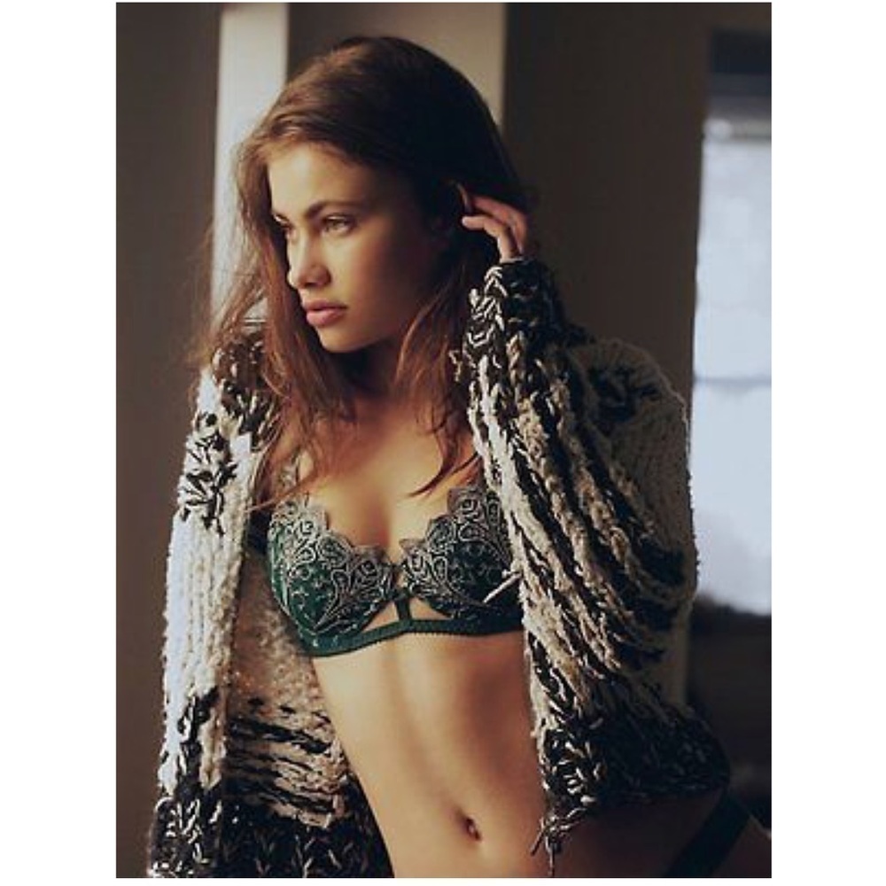 Free People Make Your Point" Balconette Lace Bra